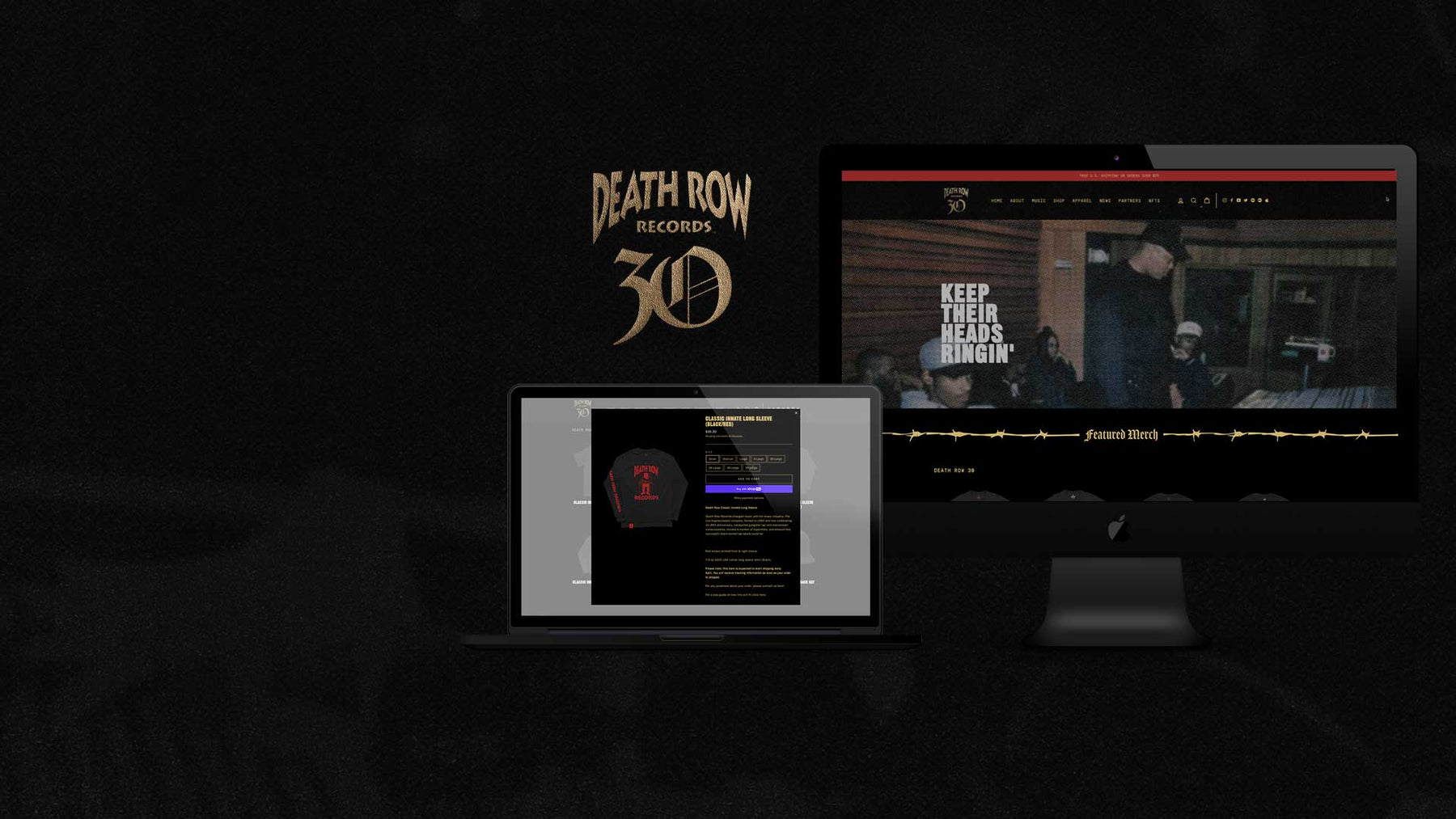 Death Row Records-Shopify Build-Crooked Youth